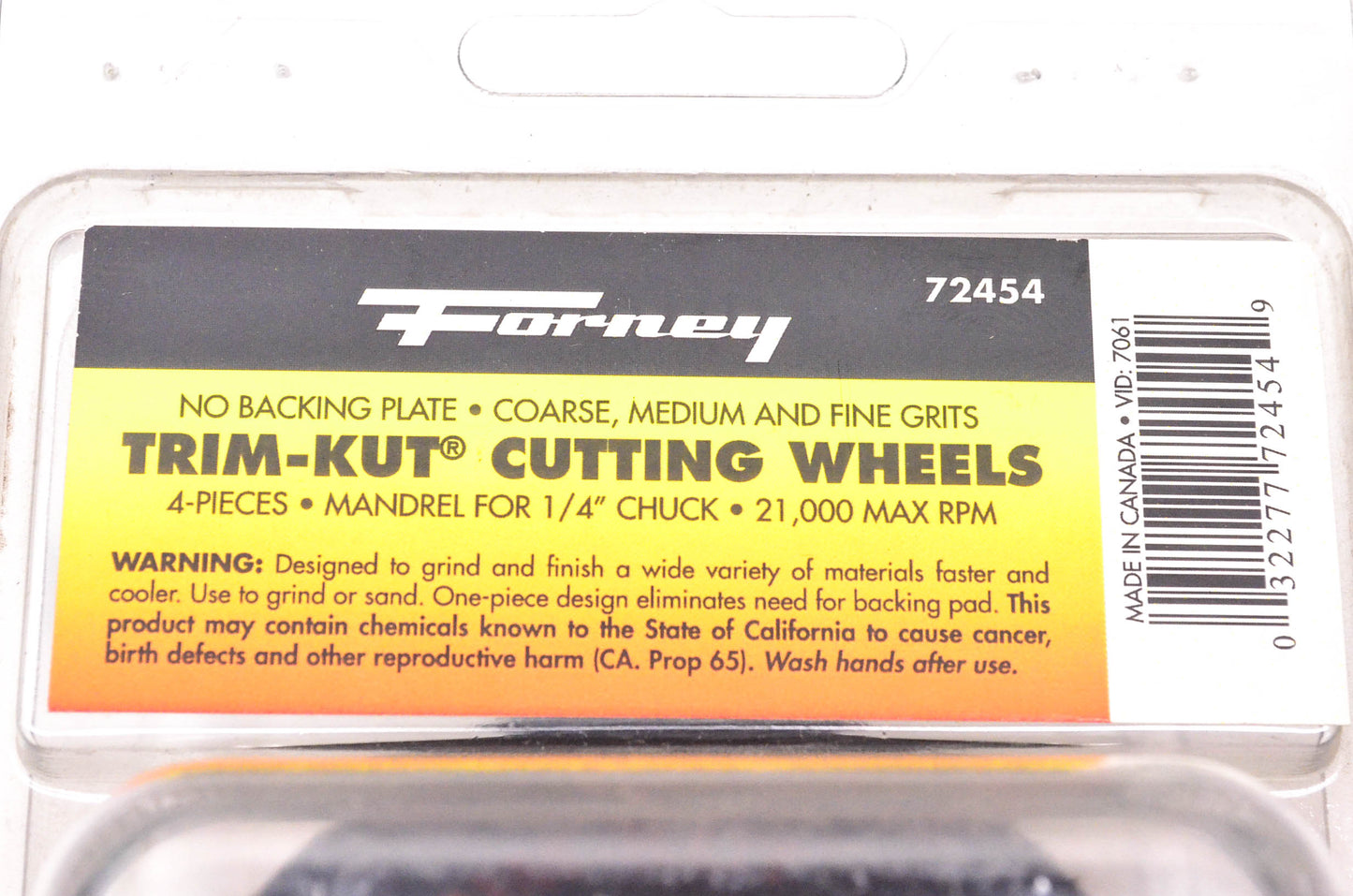 Forney 72454 Trim-Kut Cutting Wheels NOS