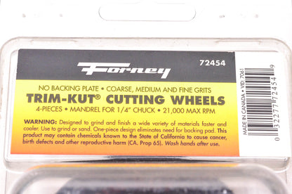 Forney 72454 Trim-Kut Cutting Wheels NOS
