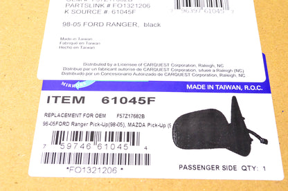 Fit System 61045F Ford Ranger Passenger's Side Mirror NOS