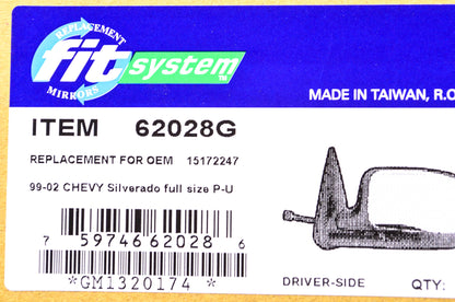 Fit System 62028G Chevy Silverado Driver's Side Mirror NOS