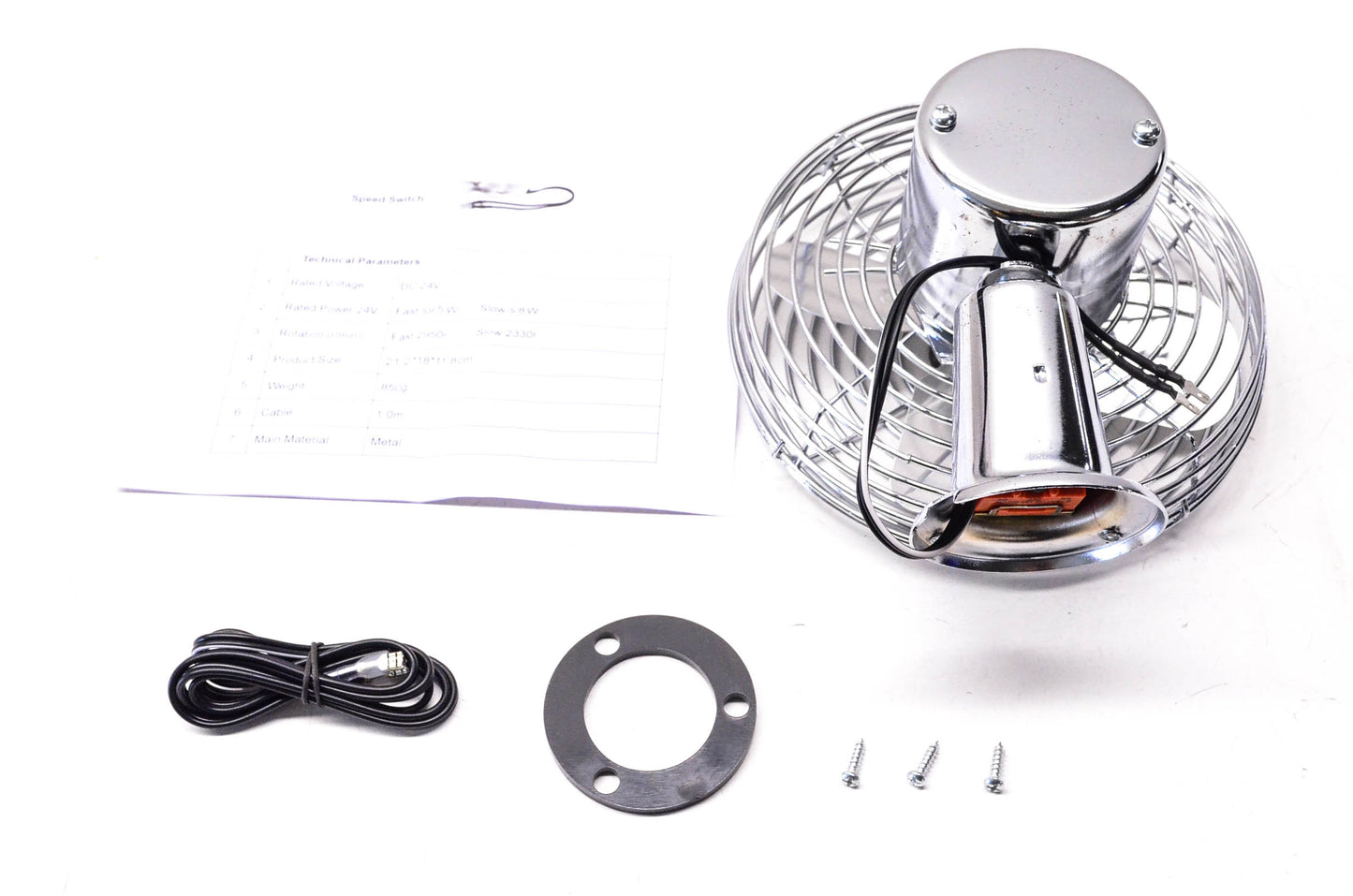Hangzhou Uni-Hosen 30053R 24V DC Heavy-Duty 6" Auto Fan NOS