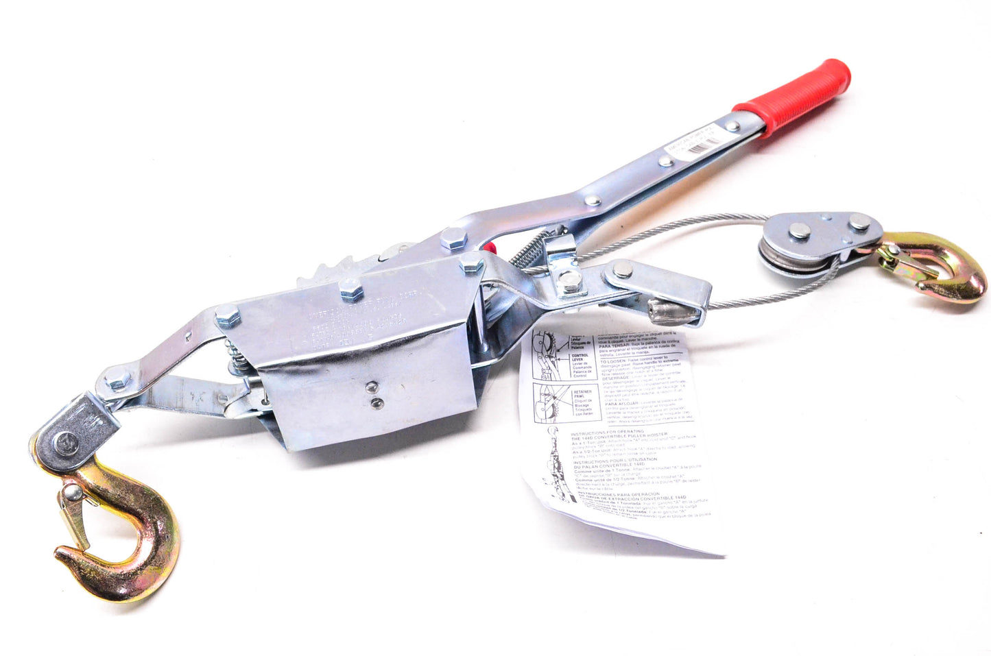 American Power Pull 18600 2 Ton Dual Drive Ratchet Cable Puller NOS