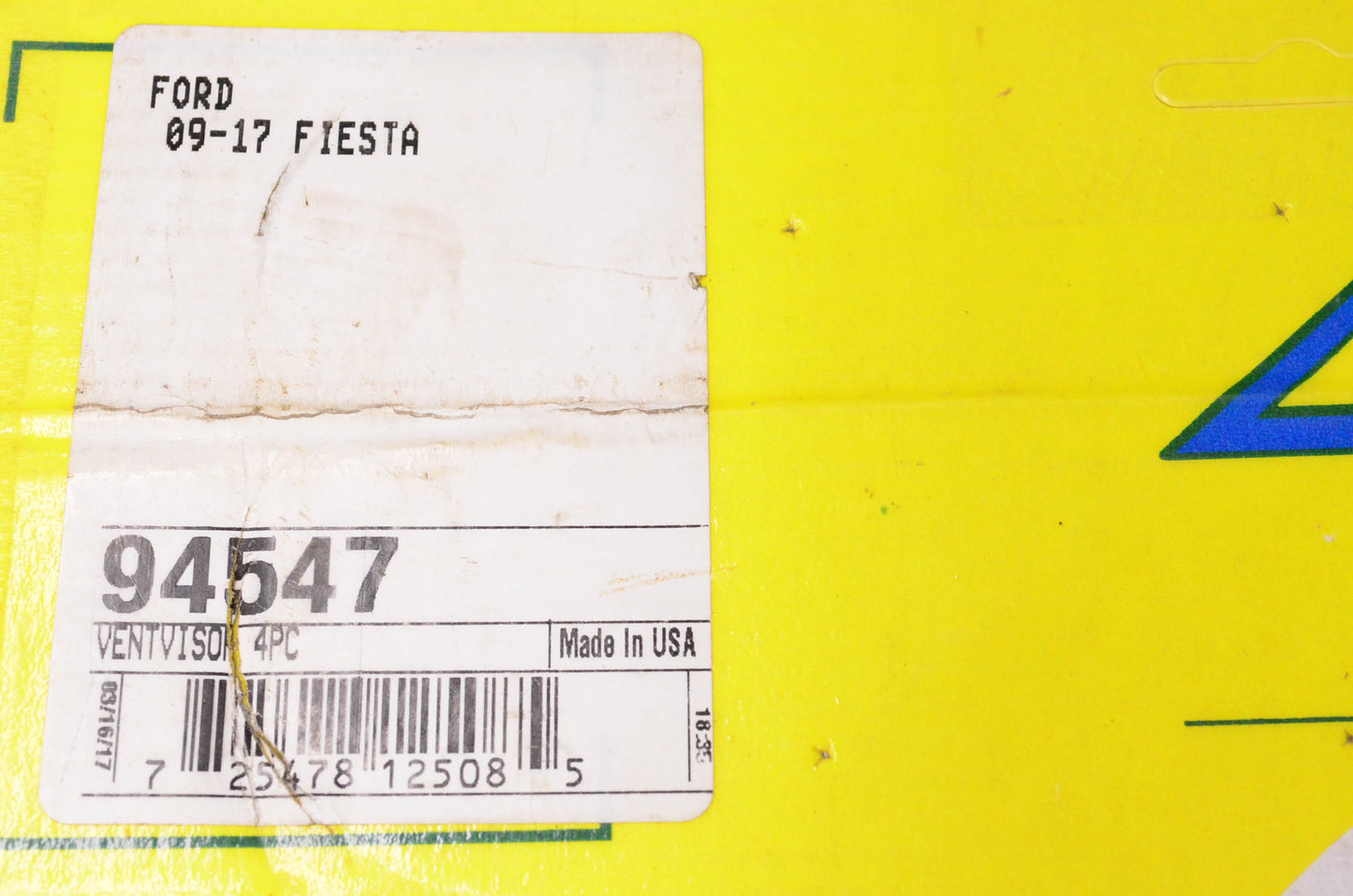 AVS 94547 The Original Ventvisor Ford Fiesta Sedan/Hatch 09-17 NOS