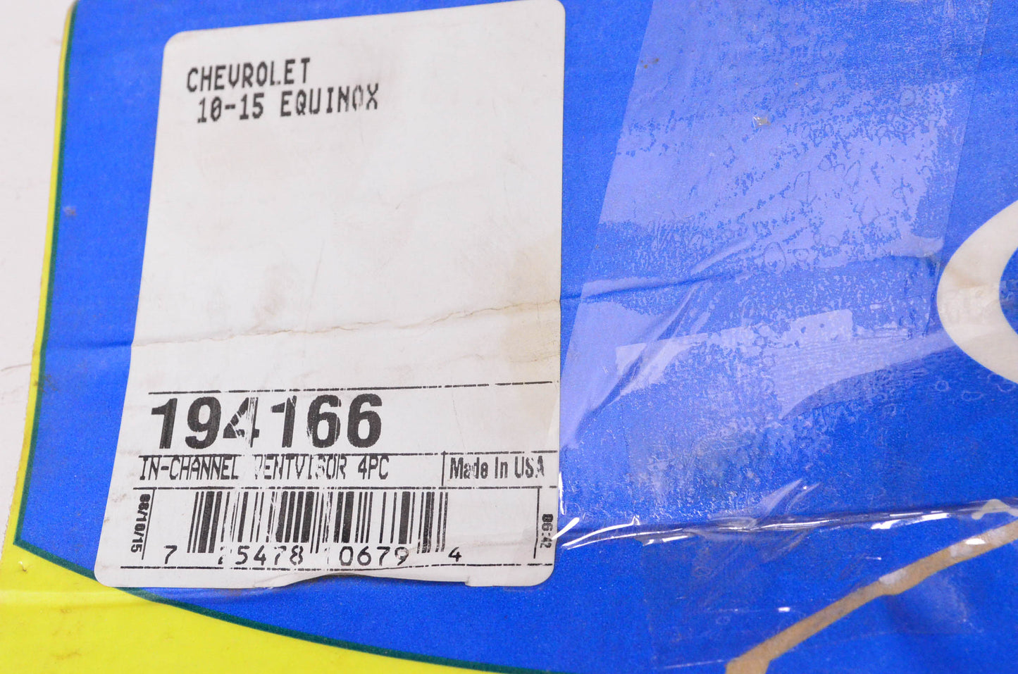 AVS 194166 In-Channel Ventvisor Rain Guards 10-17 Chevy Equinox NOS
