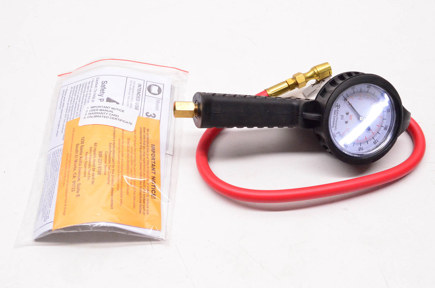 Astro Pneumatic Tool Company 3081 Dial Tire Inflator NOS