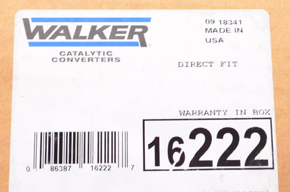 Walker 16222 Direct Fit Catalytic Converter NOS