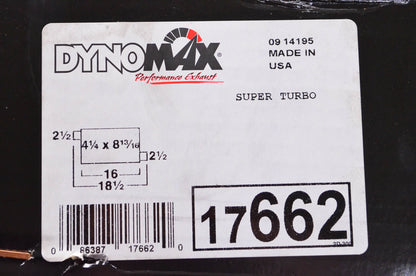 Dynomax 17662 Super Turbo Muffler NOS