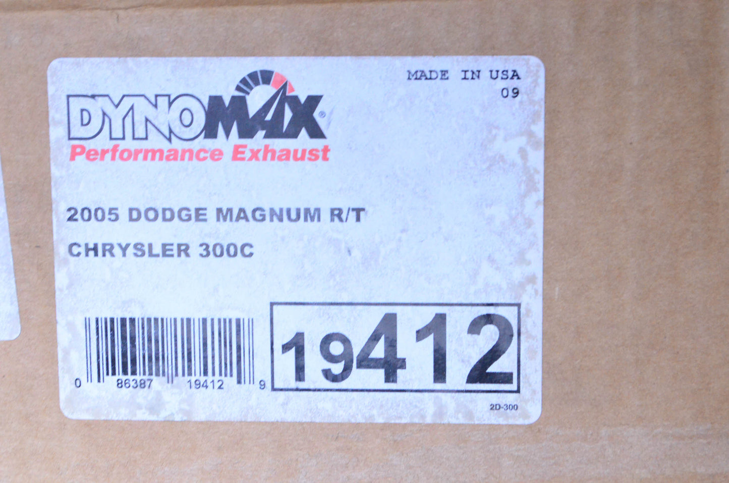 Dynomax 19412 05 Dodge Magnum Chrysler Exhaust System Kit NOS