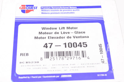 Carquest 47-10045 Remanufactured Window Lift Motor NOS