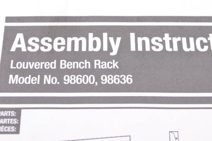 Akro-Mils 98600, 98636 Louvered Bench Rack NOS