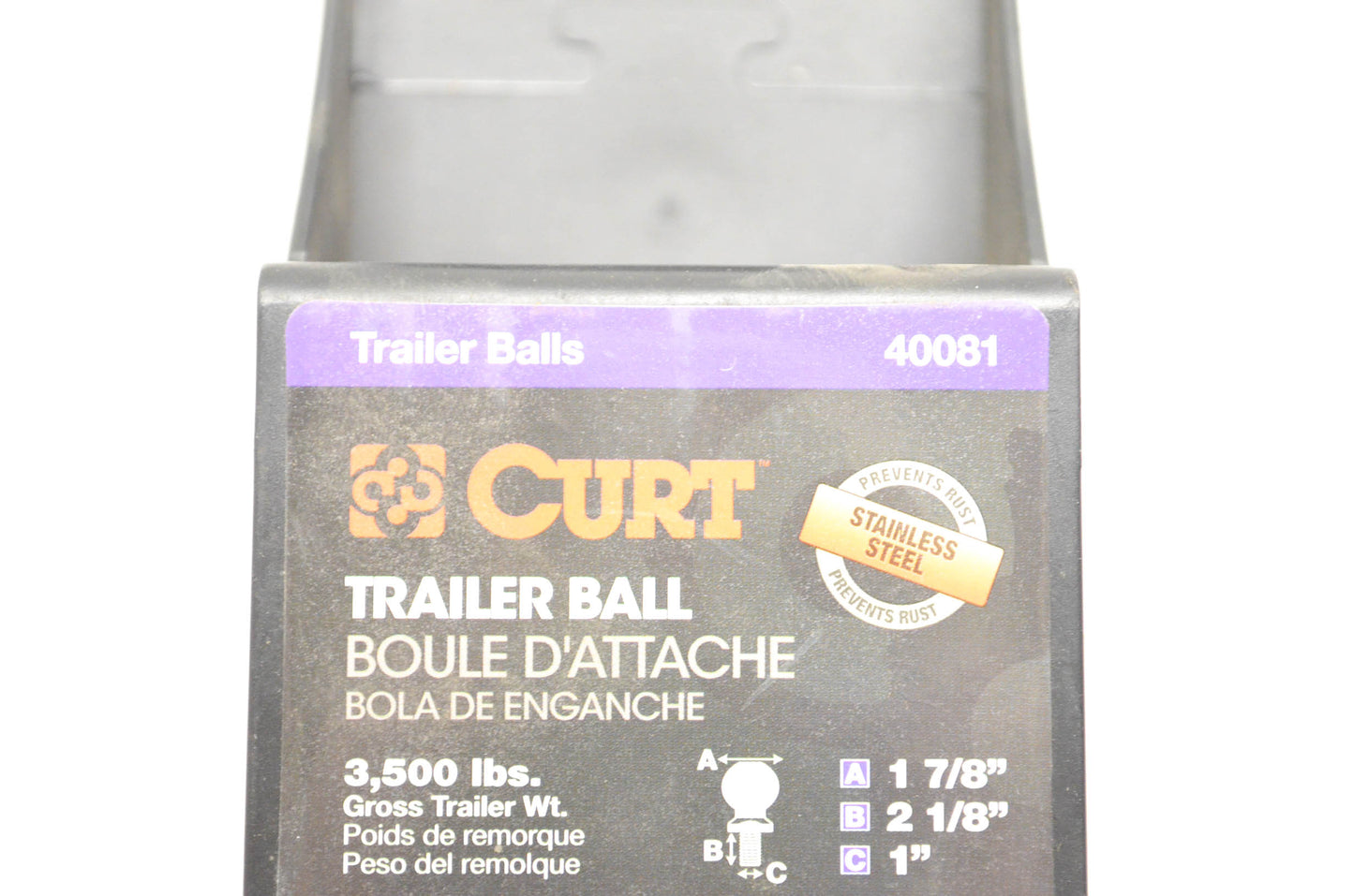 Curt 40081 Trailer Hitch Ball NOS