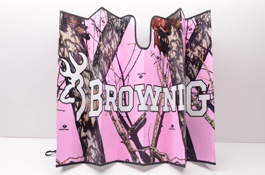 Browning BWS1005 Pink Camo Windshield Shade NOS