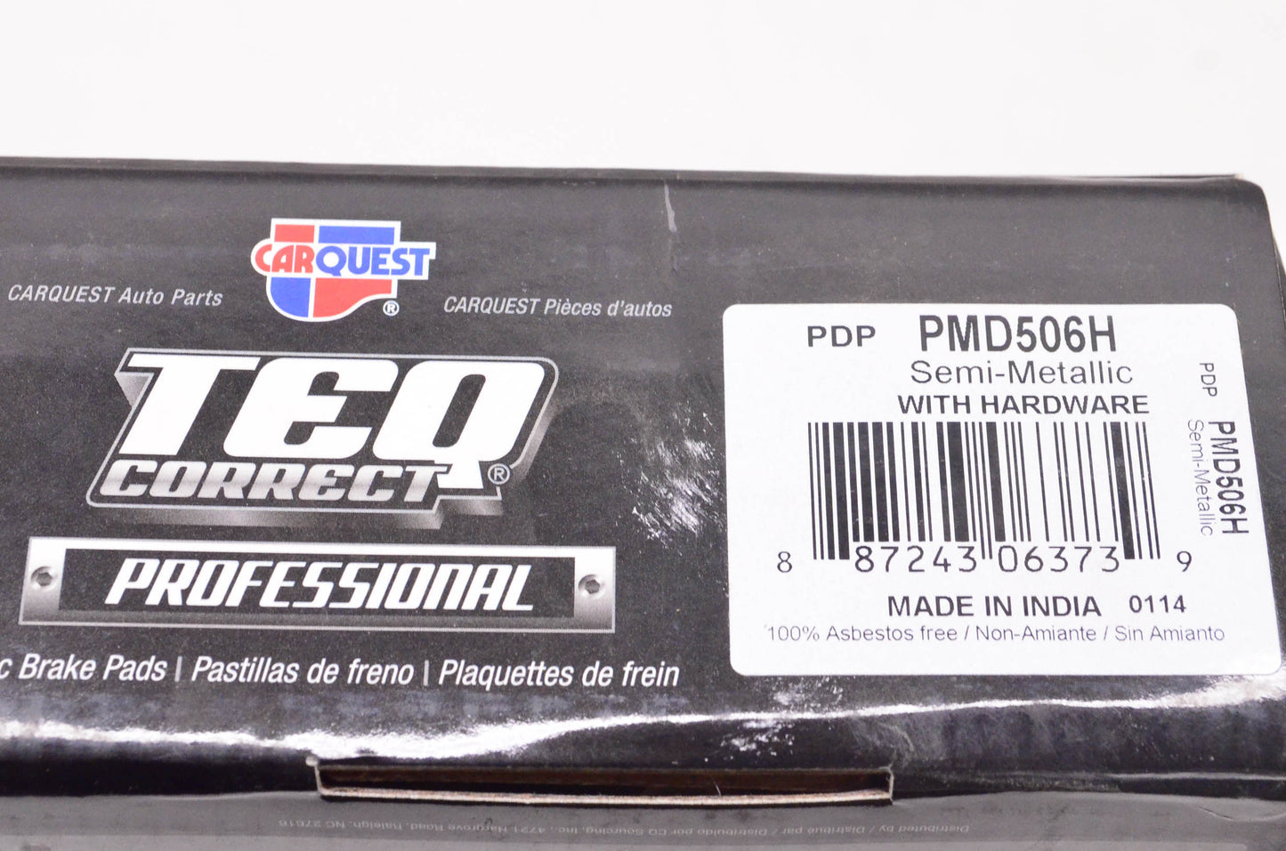 Carquest PMD506H Teq Correct Semi-Metallic Disc Brake Pad Kit NOS