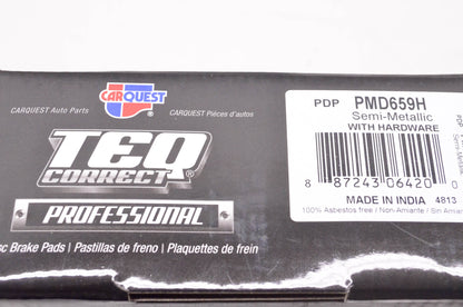 Carquest PMD659H Teq Correct Semi-Metallic Disc Brake Pad Kit NOS