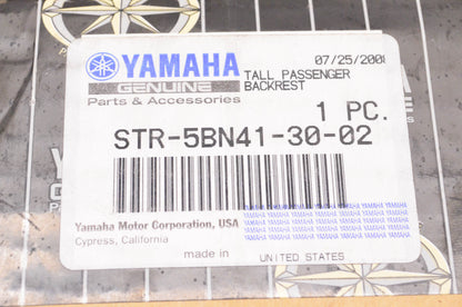 New OEM Yamaha STR-5BN41-30-02 Tall Passenger Backrest NOS