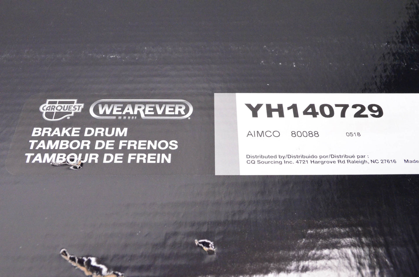 Wearever YH140729 Rear Brake Drum NOS