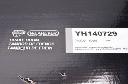 Wearever YH140729 Rear Brake Drum NOS