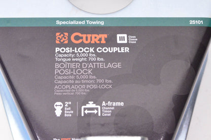 Curt 25101 Posi-Lock Coupler NOS