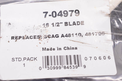 Prime Line 7-04979, SCAG A48110, 481706 Mower Blade NOS