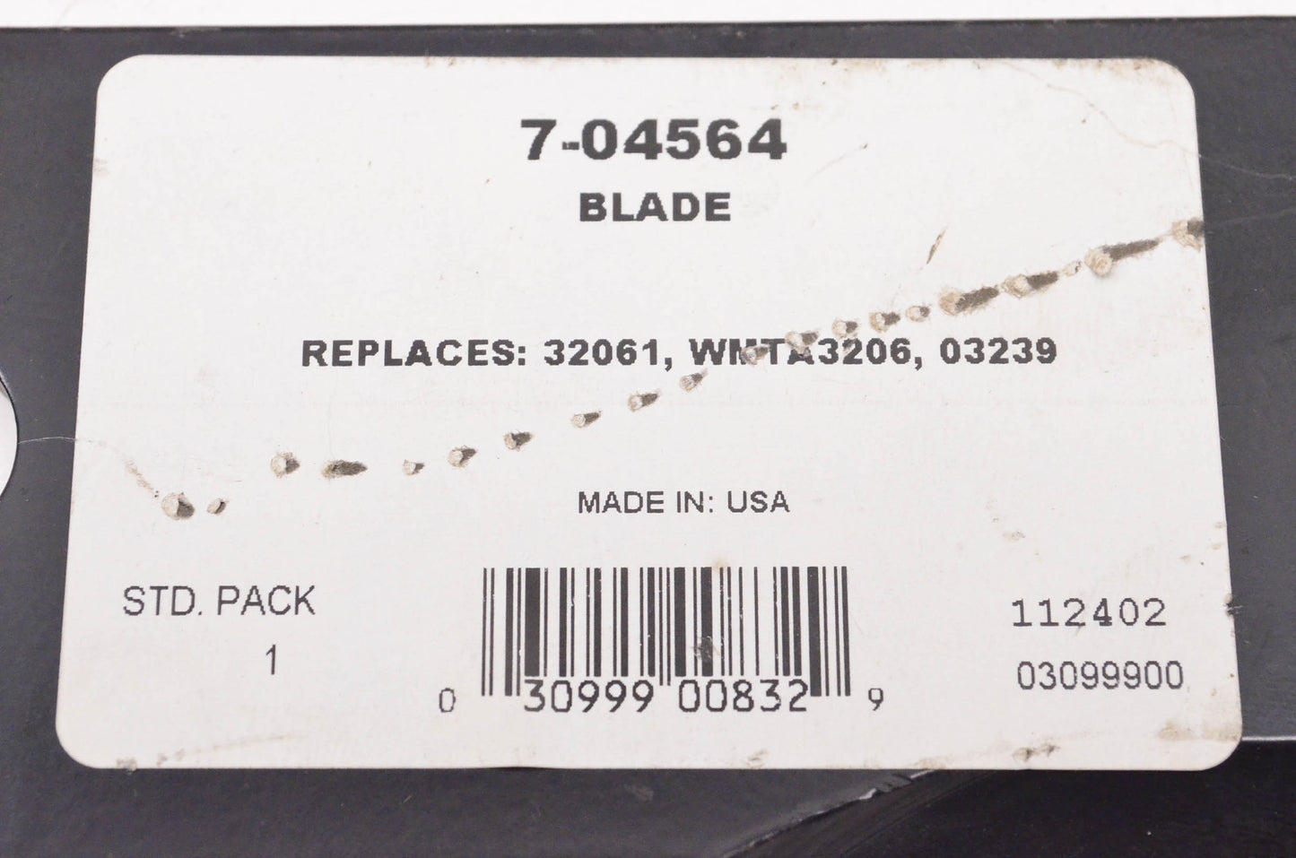 Prime Line 7-04564, 32061, WMTA3206 Mower Blade NOS