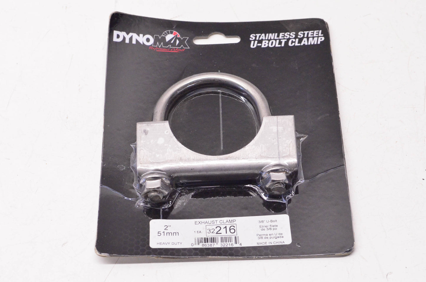Dynomax 32216, 18291253 2" Stainless Steel U-Bolt Exhaust Clamp NOS