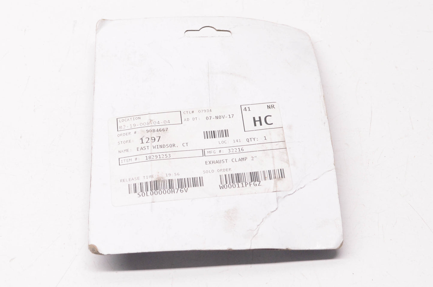 Dynomax 32216, 18291253 2" Stainless Steel U-Bolt Exhaust Clamp NOS
