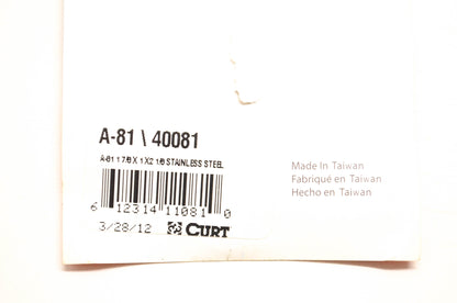 Curt 40081, A-81 Trailer Hitch Ball NOS