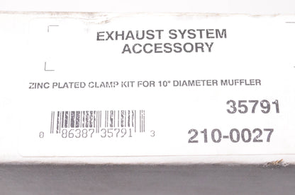 Aftermarket 35791, 210-0027 Zinc Plated Clamp Kit for 10" Diameter Muffler NOS