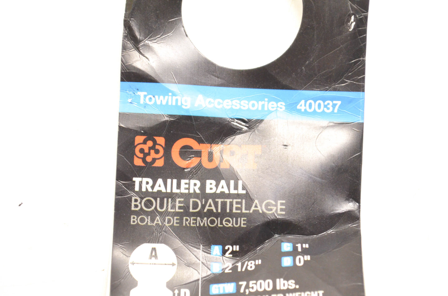 Curt 40037 Trailer Hitch Ball NOS