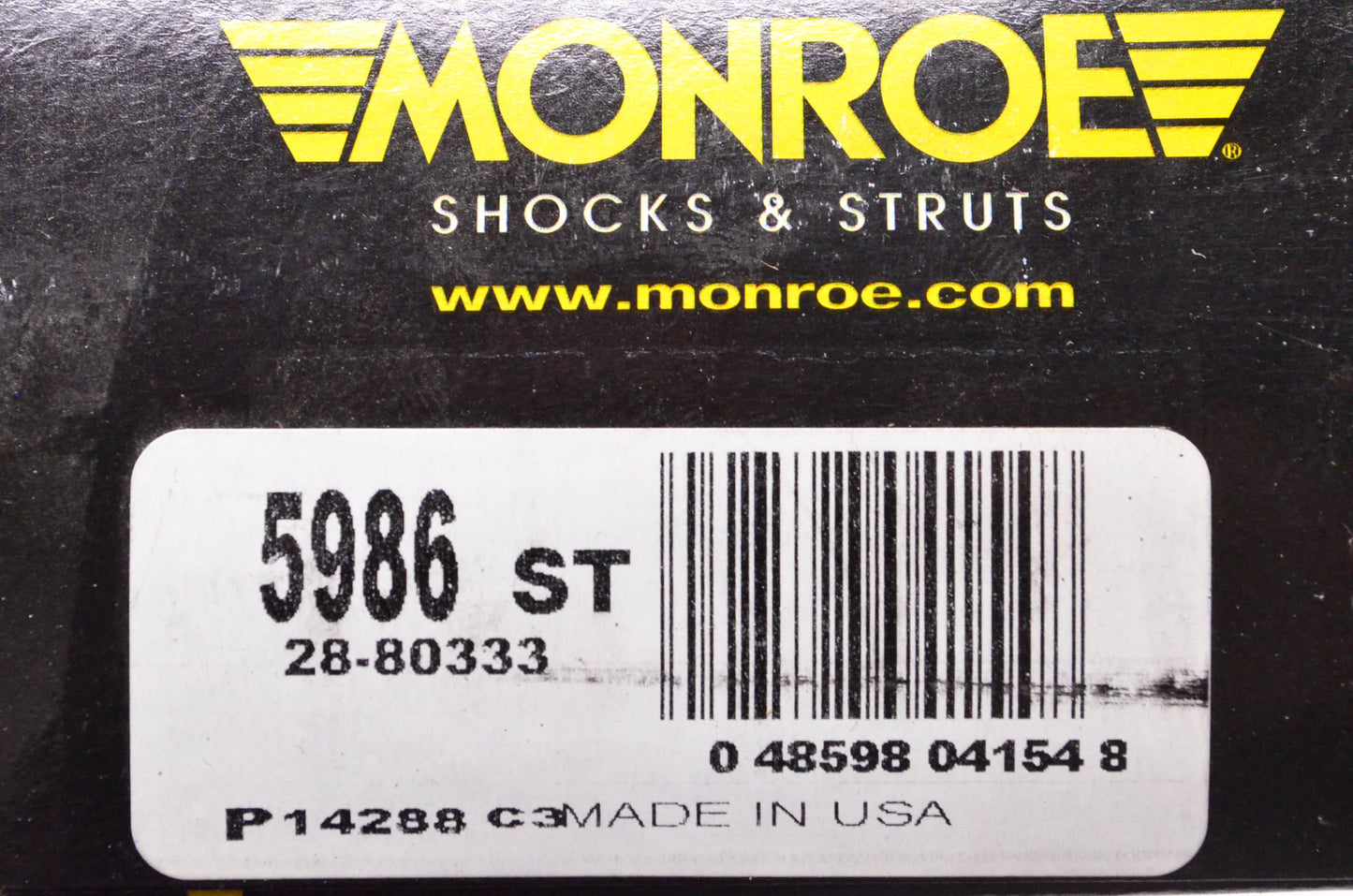 Monroe 5986ST, 28-80333 Monroe Shock NOS