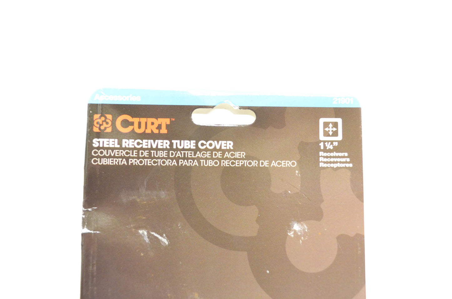 Curt 21901 Chrome Steel Receiver Tube Cover NOS