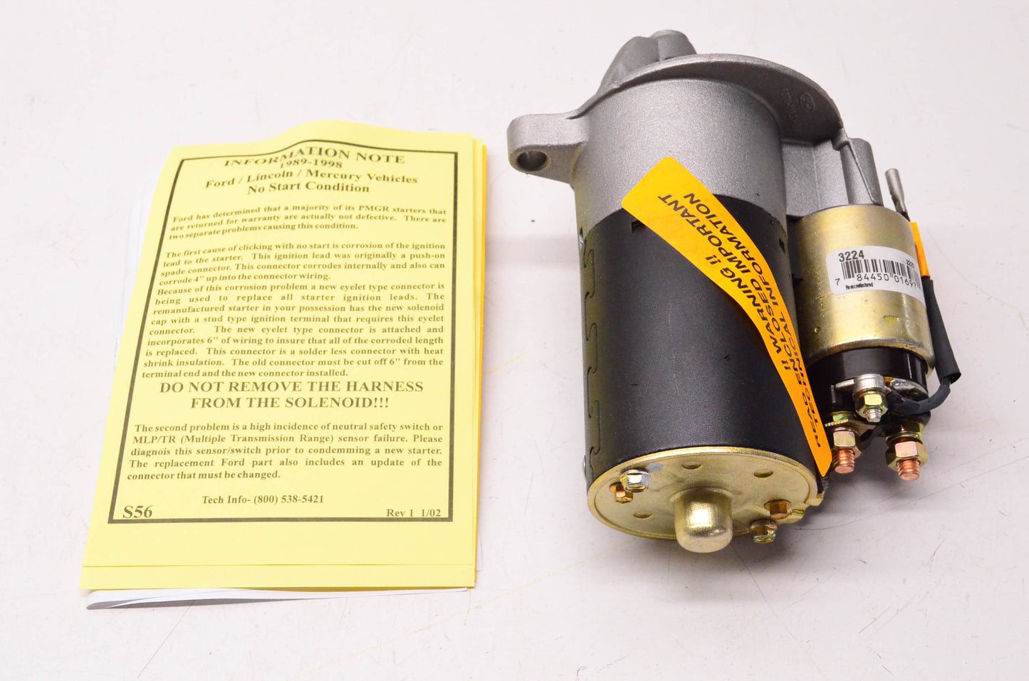 BBB Industries 3224, ERE3224S Remanufactured Starter NOS