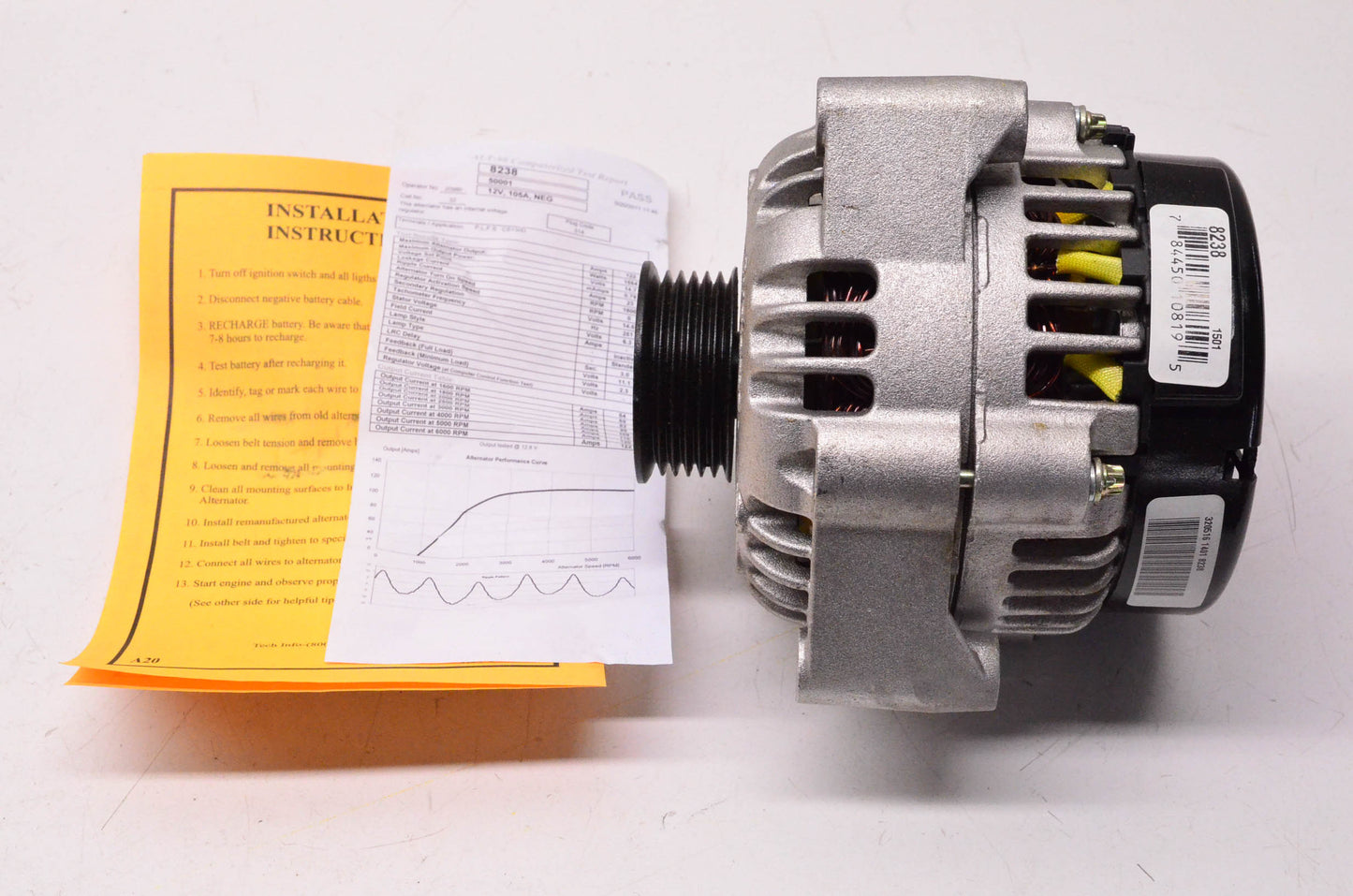 BBB Industries 8238, ERE8238A Remanufactured Alternator NOS