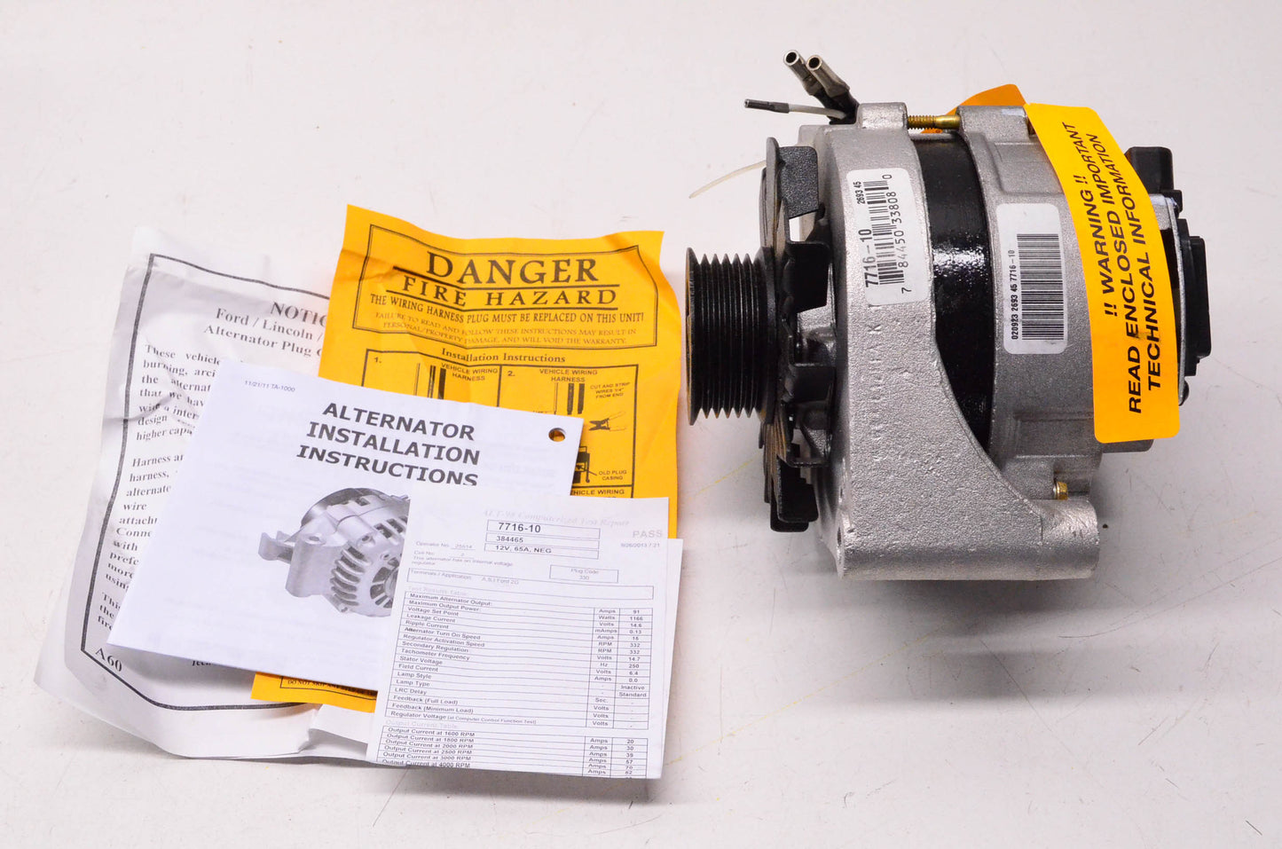 BBB Industries 7716-10, ERE7716-10A Remanufactured Alternator NOS