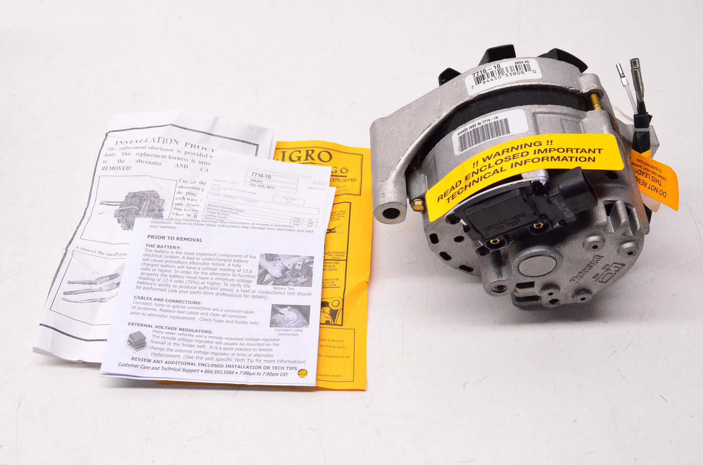 BBB Industries 7716-10, ERE7716-10A Remanufactured Alternator NOS