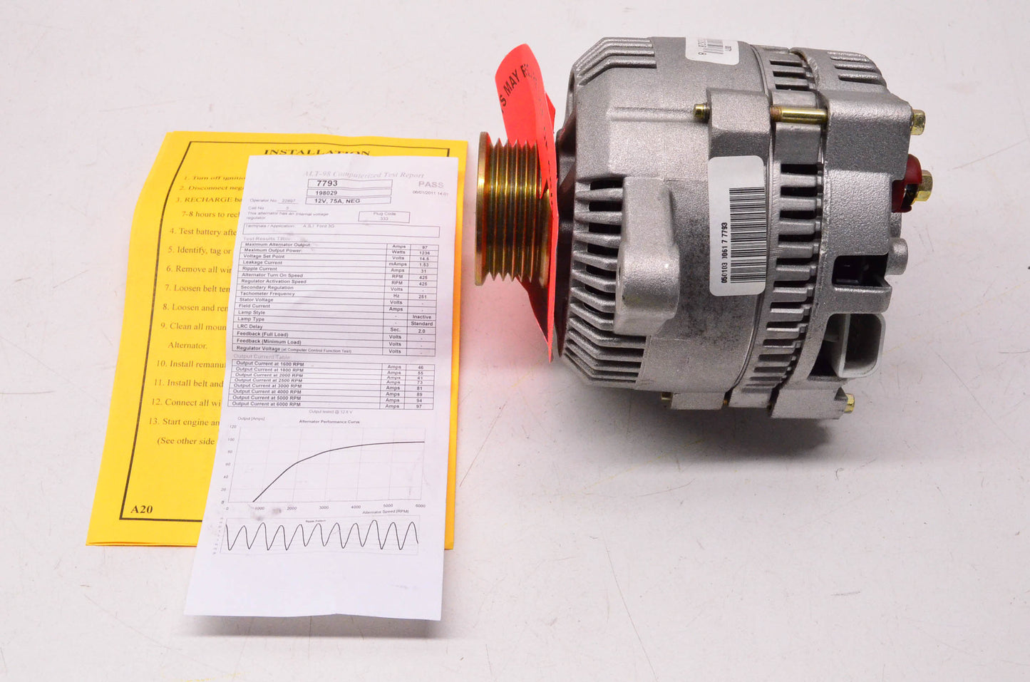 BBB Industries 7793, ERE7793A Remanufactured Alternator NOS