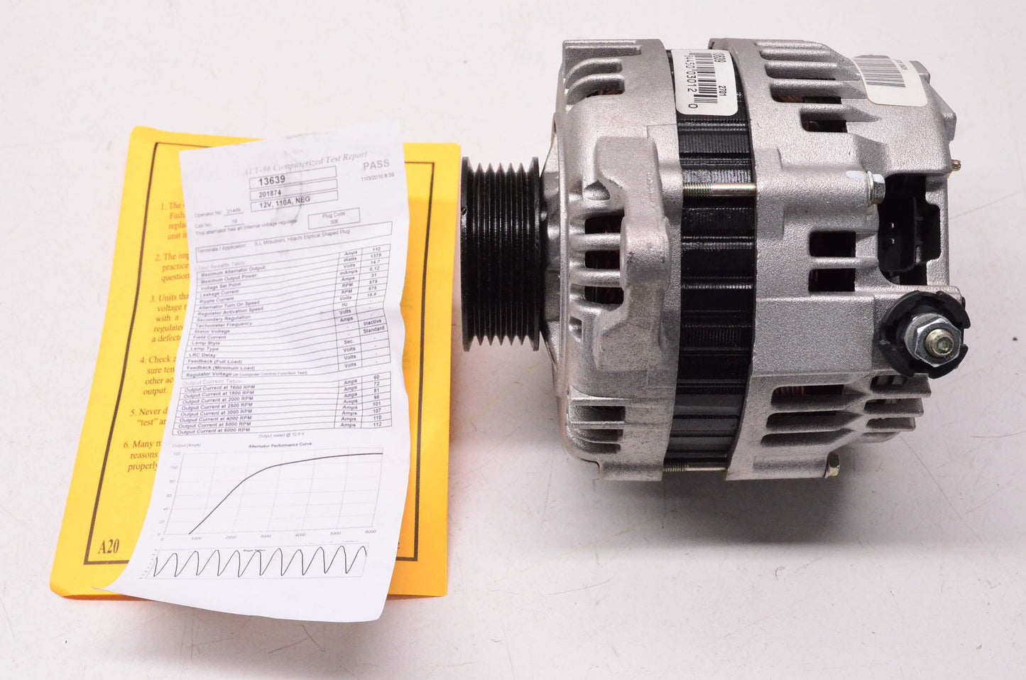 BBB Industries 13639, ERE13639A Remanufactured Alternator NOS
