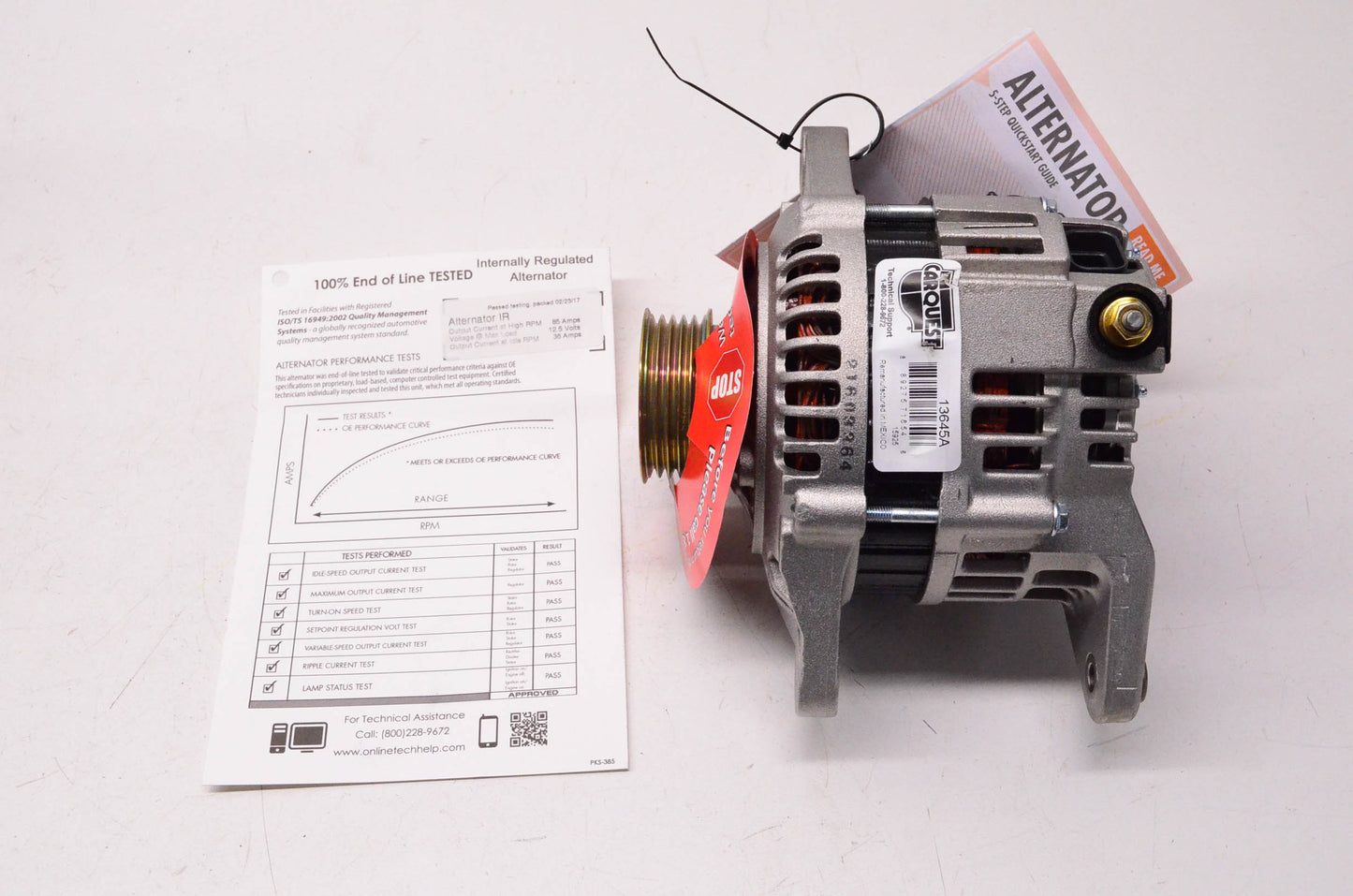 Carquest 13645A Remanufactured Alternator NOS