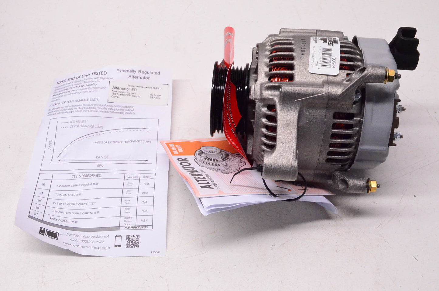Carquest 13354A Remanufactured Alternator NOS