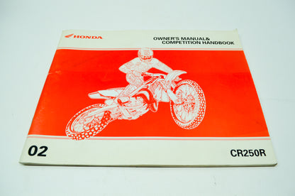 New OEM Honda 31KZ3730 02 CR250R Owner's Manual NOS