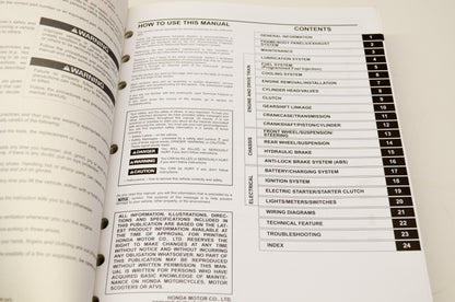 OEM Honda 61MCW00 02 VFR800/A Interceptor Service Shop Manual