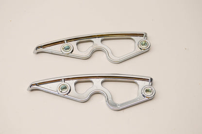 New OEM Harley Davidson FLHR, FLHX, FLTR Chrome Saddle Bag Support Inserts Qty 2