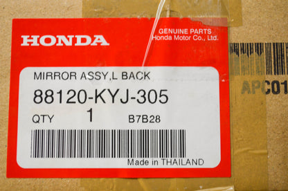 OEM Honda 88120-KYJ-305 2011 CBR250R Left Black Mirror Assembly