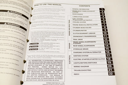 OEM Honda 61MCH01 02-03 VTX1800C Service Shop Manual
