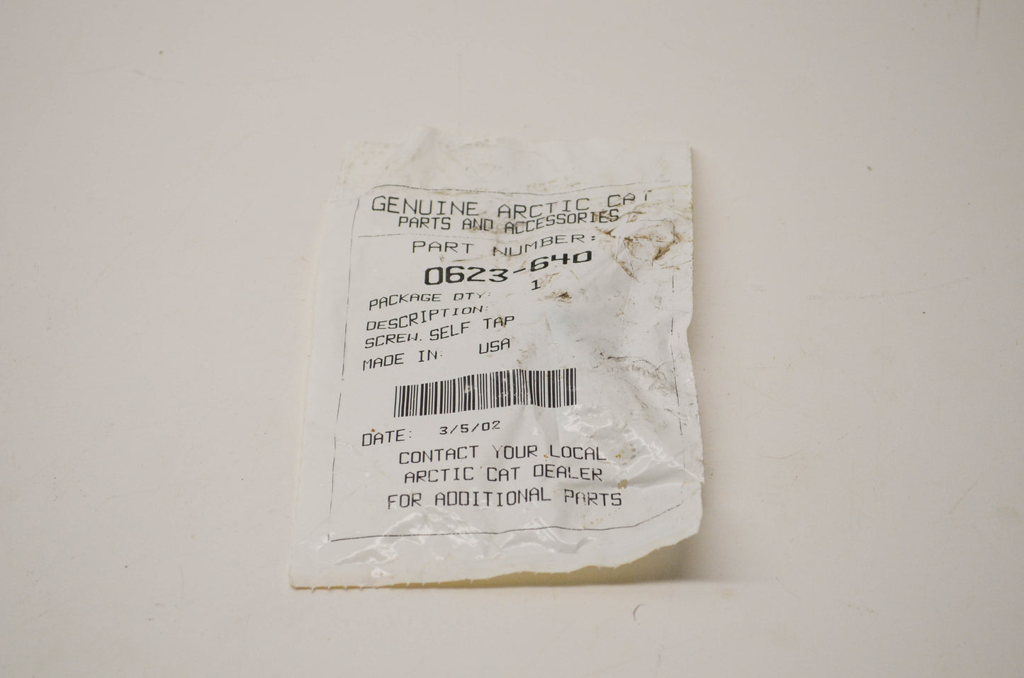 New OEM Arctic Cat 0623-640 Arctic Cat Self Tap Screw NOS