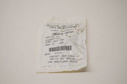 New OEM Arctic Cat 0623-640 Arctic Cat Self Tap Screw NOS