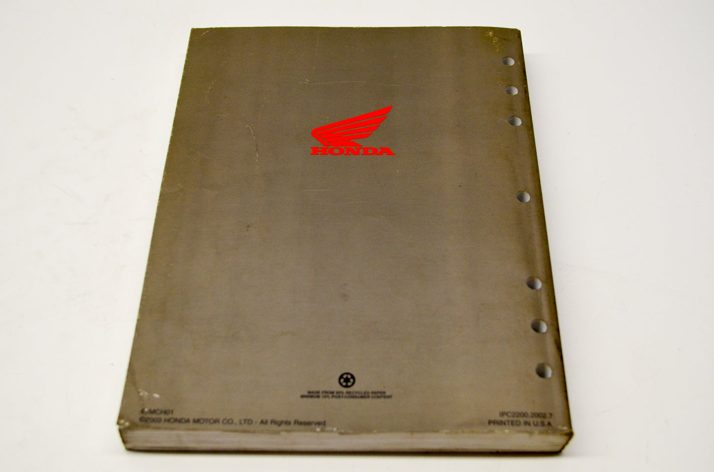 OEM Honda 61MCH01 02-03 VTX1800C Service Shop Manual