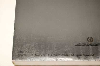OEM Honda 61HL101 09-10 MUV700 Big Red Service Shop Manual