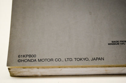 New OEM Honda 61KPB00 01 NSS250/A Reflex Service Shop Manual NOS