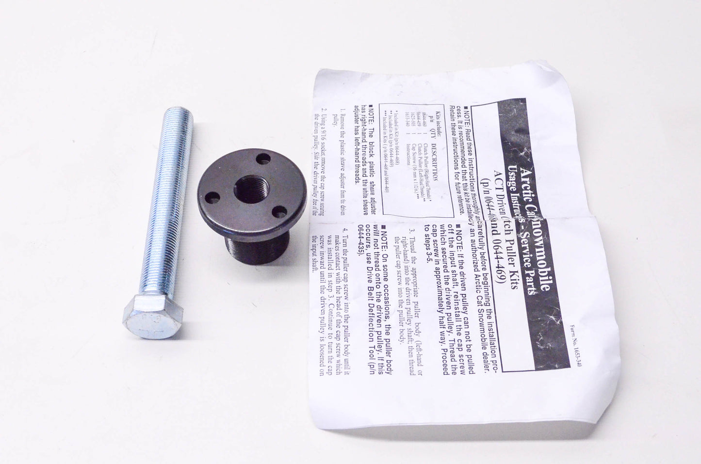 New OEM Arctic Cat 0644-469 Driven Clutch Puller Kit NOS